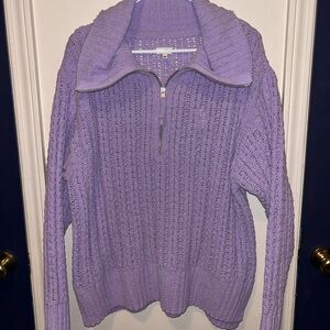 NWT Aerie Lavender Purple Turtleneck Sweater Women’s M